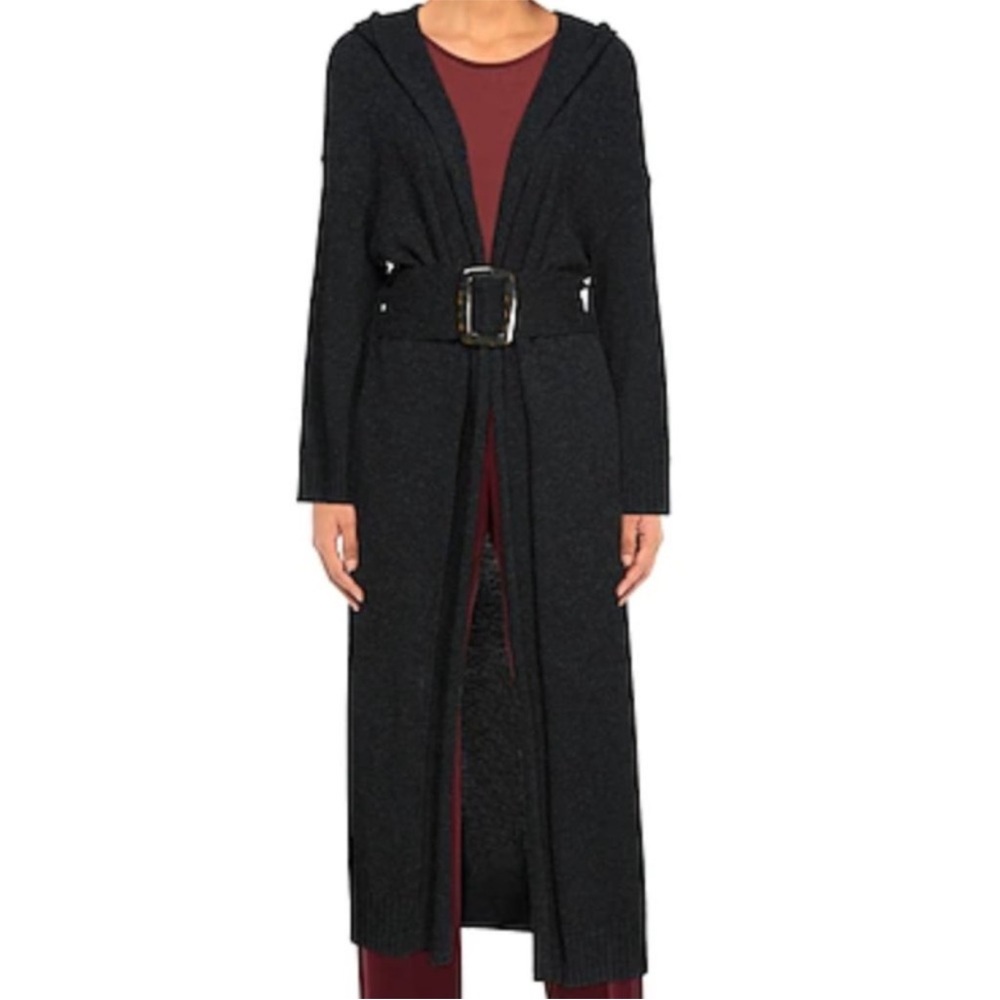 Ba&sh charlie belted long cardigan
